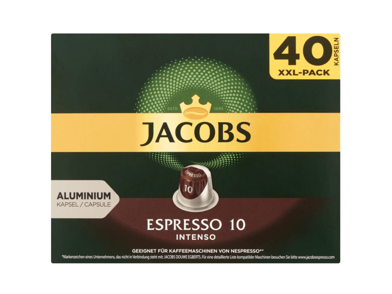 Jacobs Espresso 10 Intenso Kávékapszula, 40 db