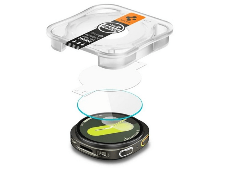 Spigen GLAS.tR EZ Fit Samsung Watch 8 40mm kijelzővédő üveg, 2 db (AGL09874)