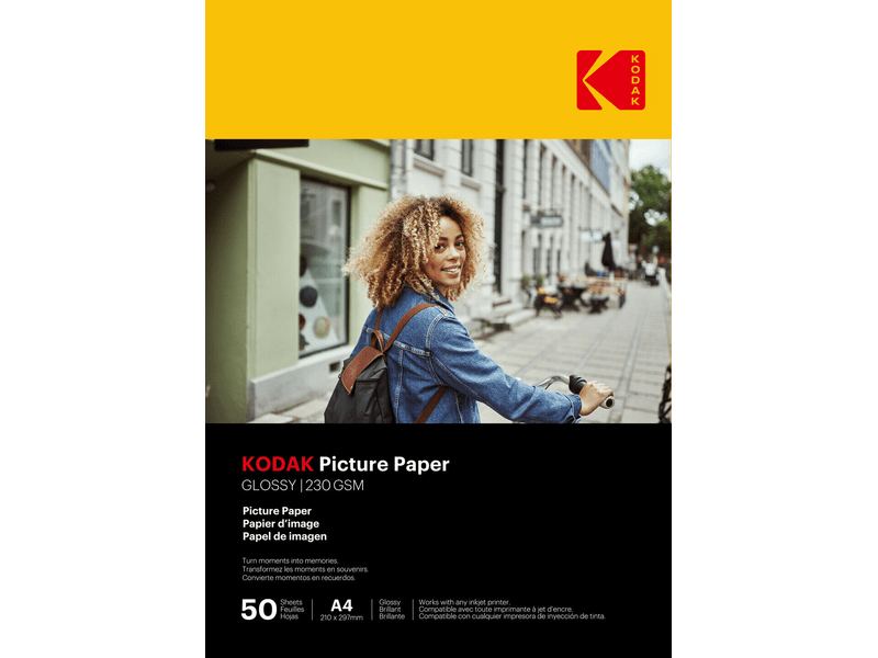 Kodak Picture Fényes fotópapír, 230g, A4, 50 db (9891267)