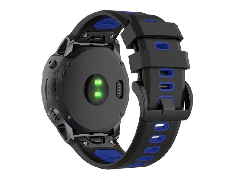Gigapack Garmin Epix Pro/Fenix 20mm Szilikon Pótszíj, sötétkék/fekete (149185)