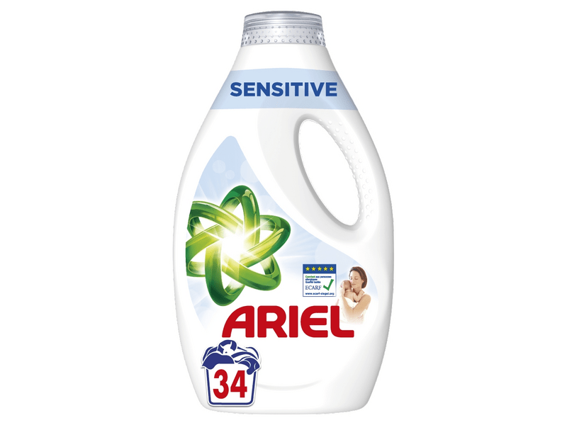 Ariel Sensitive Skin Folyékony Mosószer 34 mosáshoz, 1.7 l
