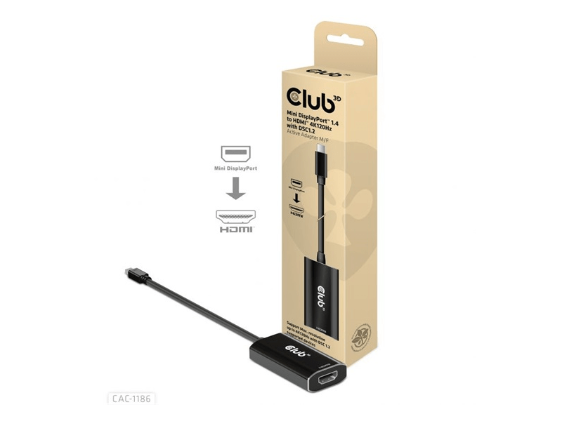 Club 3D CAC-1186 Mini DisplayPort 1.4 - HDMI Adapter