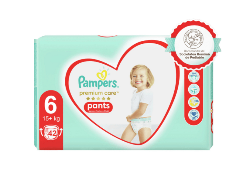 Pampers Premium Care Pants pelene, S6, 42 kom