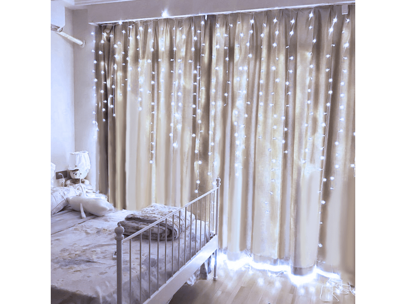 Family 58902C LED fényfüggöny, 2 m, középfehér