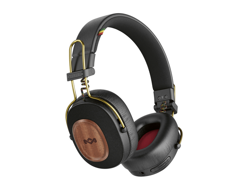 Marley Positive Vibration Riddim Bluetooth fejhallgató, rasta (EM-JH135-RA)