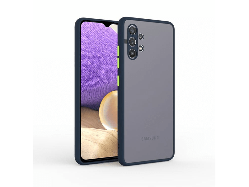 Cellect Samsung S23 műanyag tok, kék/zöld (CEL-MATT-S23-BLG)