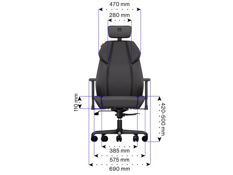 Endorfy Meta BK Gaming szék, fekete (EY8A005)
