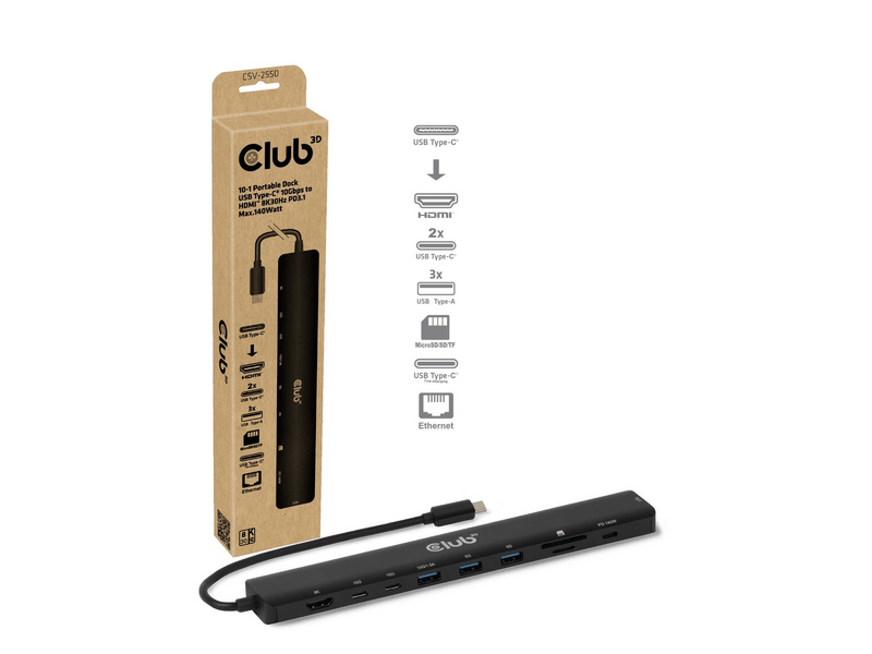 Club 3D CSV-2550 USB-C Dokkoló
