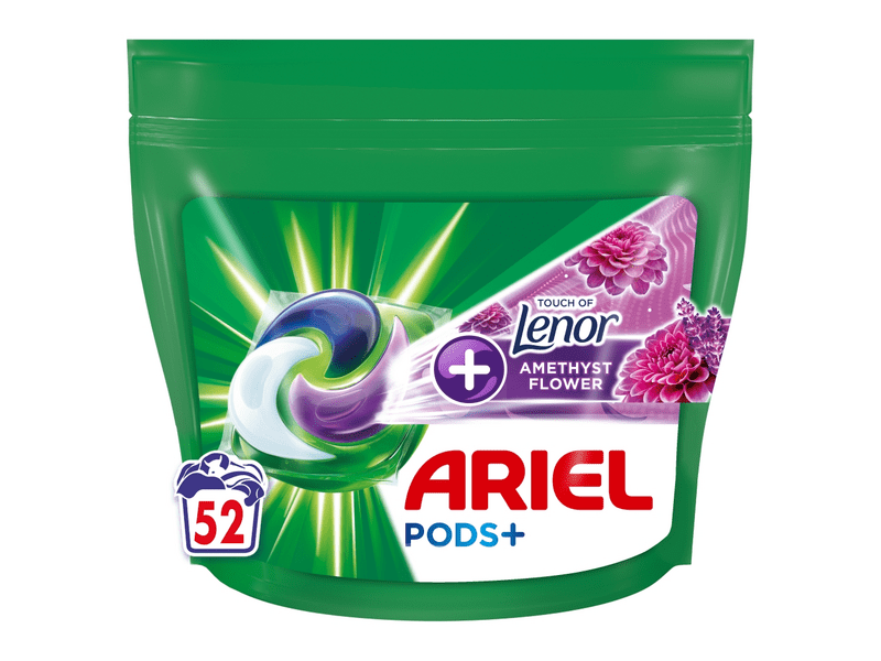 Ariel All-in-1 PODS +Touch of Lenor Amethyst Flower mosókapszula, 52 db