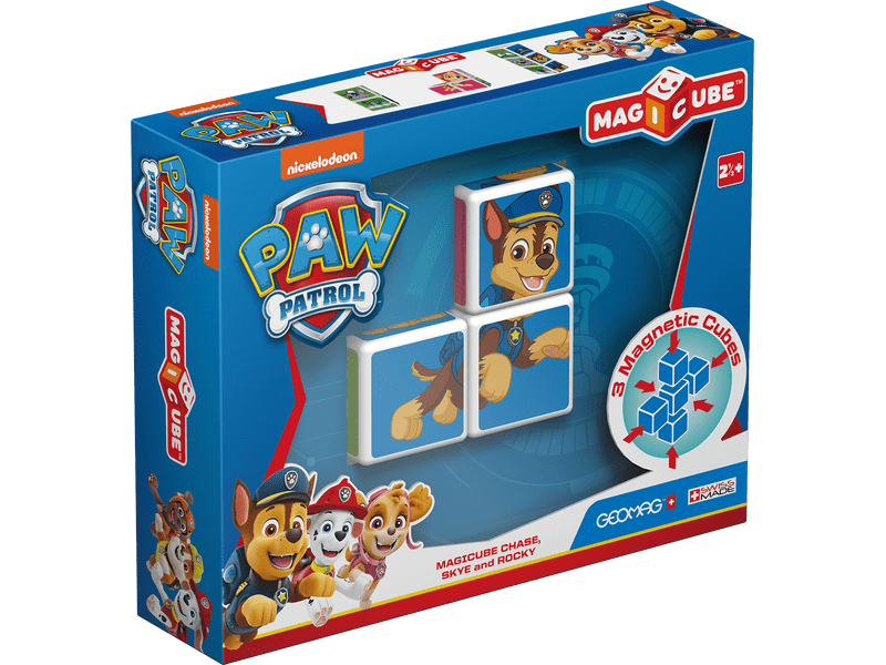 Geomag Magicube Mancs Őrjárat mágneses építőszett, Chase/ Sky/ Rocky (20GMG00077)