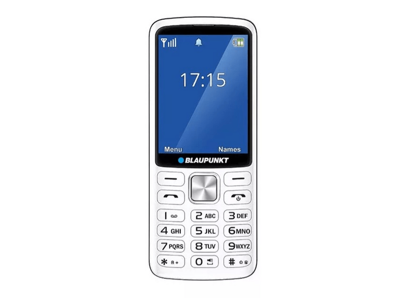 Blaupunkt V25 Mobiltelefon, fehér + Yettel hangjegy csomag