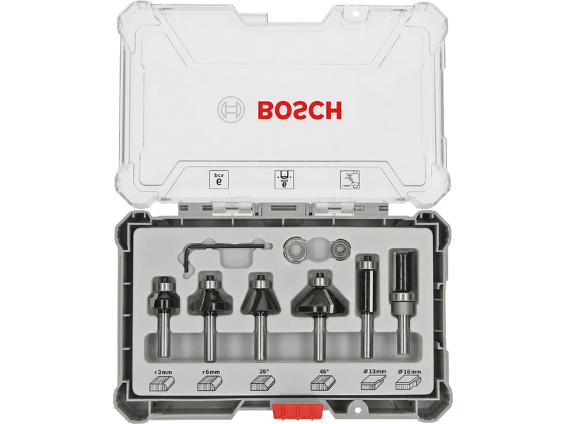 Bosch Él- és profilmaróbetét készlet, 6 db (2607017468)