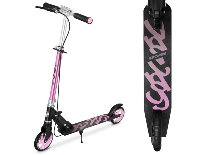 Spokey Vacay Pro 145 Gyerekroller, fekete-pink (42739)