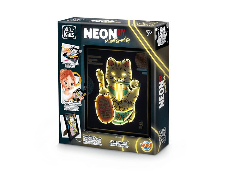 Buki Neonkép készítő szett: Maneki-neko, az integető macska (FK015)