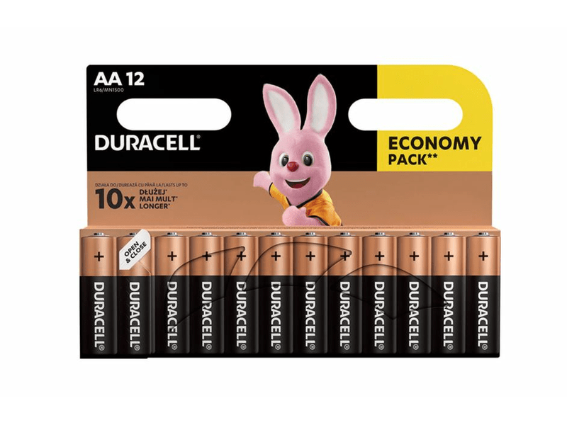 Duracell Basic AA Ceruzaelem, 12 db