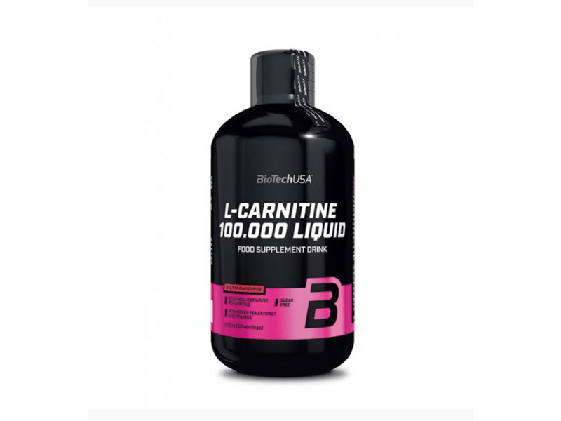 BiotechUSA L-Carnitine 100.000 Folyékony L-karitin, 500 ml, alma