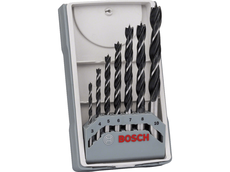 Bosch set spiralnih svrdala za drvo, 7 dijelova (2607017034)