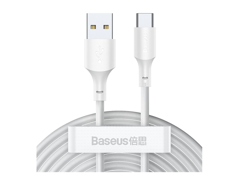 Baseus Simple Wisdom USB-A – USB Type-C kábel, 2 db (TZCATZJ-02)