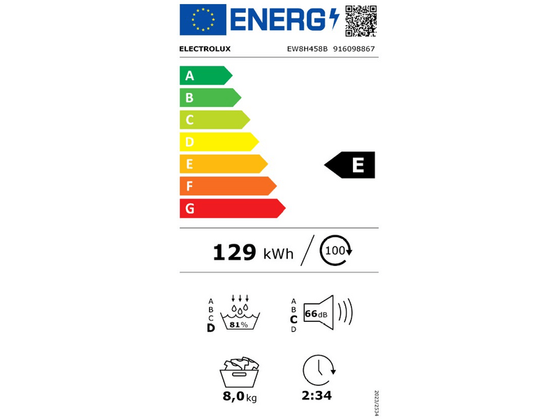 Electrolux EW8H458B PerfectCare hőszivattyús szárítógép, 8 kg