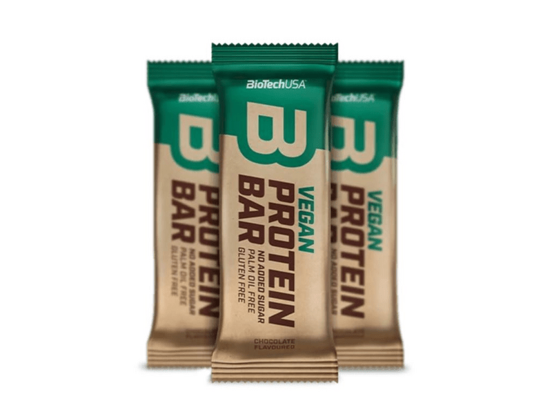 BioTech Vegan Protein Bar Csokoládé fehérjeszelet, 50 g