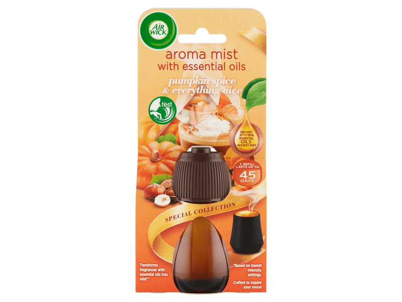 Air Wick Aroma Diffúzor utántöltő – Fűszeres Sütőtök Varázs, 6 x 20 ml