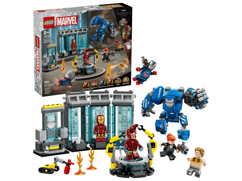 LEGO® Marvel Iron Manov laboratorij: Oklopljena dvorana (76315)