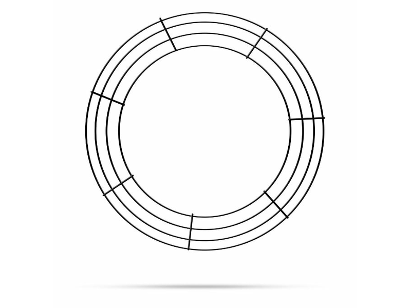 Kreatív koszorúalap fém 35 cm
