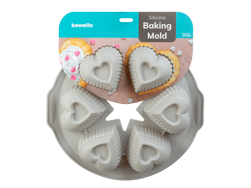 Bewello 57535G Szilikon sütőforma - szív