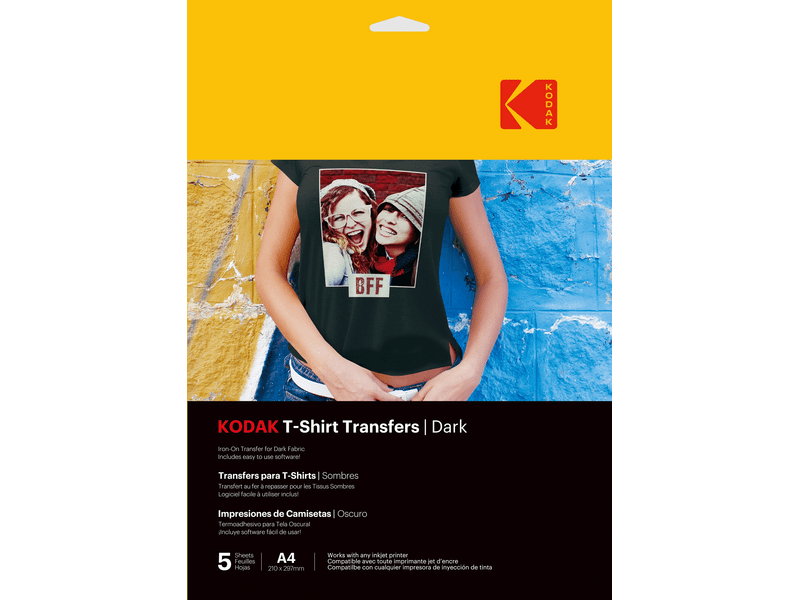 Kodak A4 pólóra vasalható hőtranszfer fotópapír, 5 db (KO-3510553)