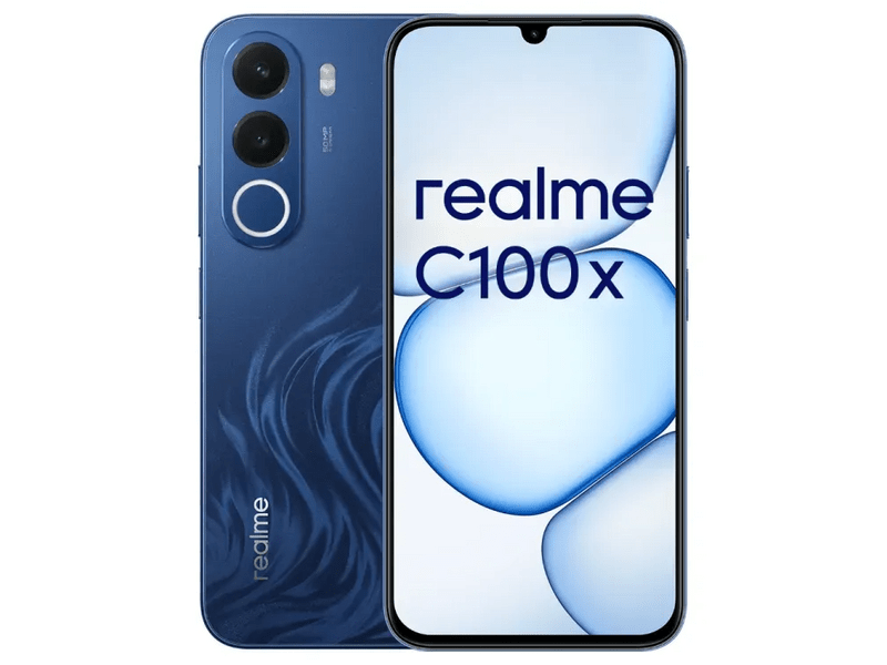 Realme C100x 5G 4/256GB Okostelefon, kék