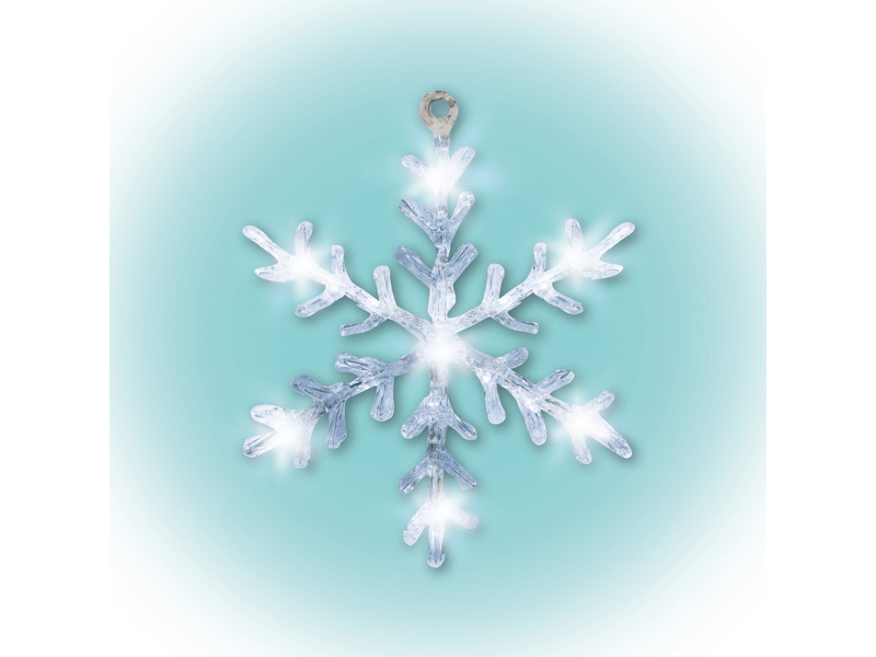 Home KID 701 LED-es akril hókristály ablakdísz