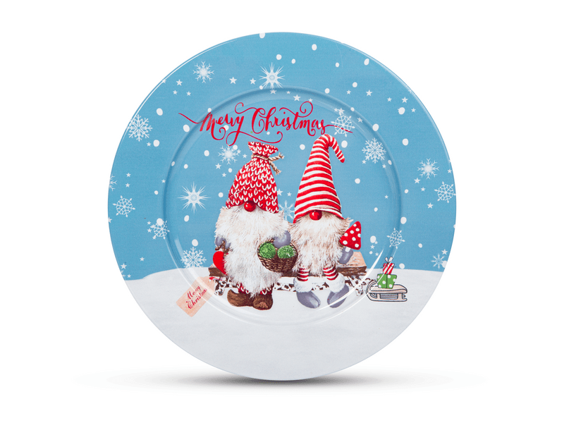 Family metalni pladanj s božićnim vilenjakom 58555A