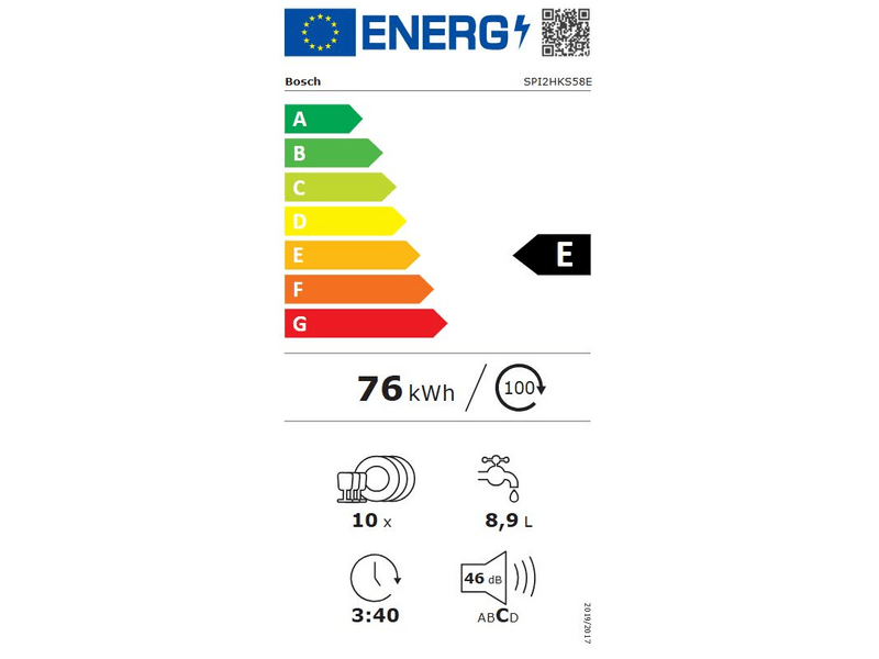 Bosch SPI2HKS58E Beépíthető mosogatógép