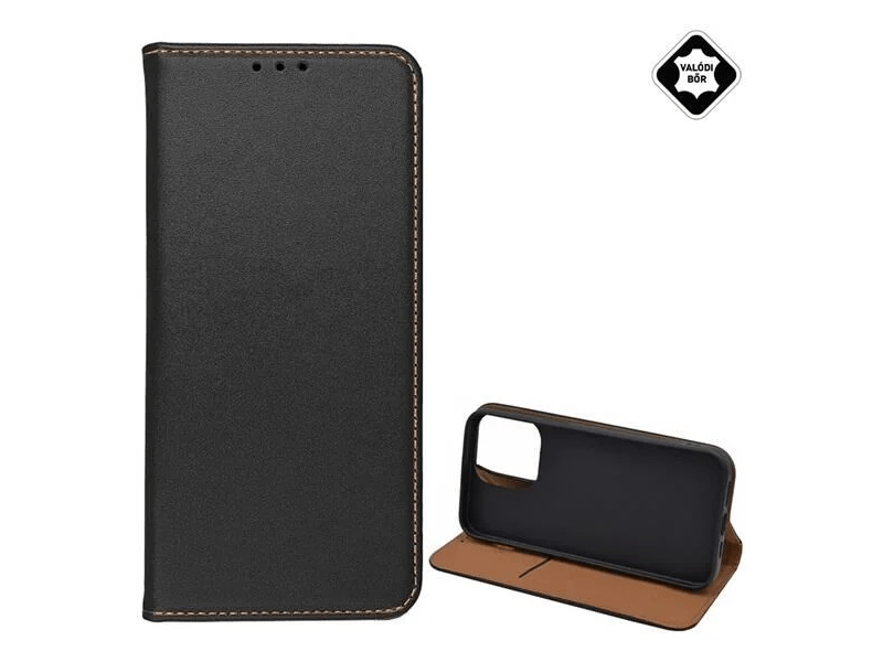 Gigapack Apple iPhone 15 Pro Max Flip bőrtok, fekete (GP-147931)