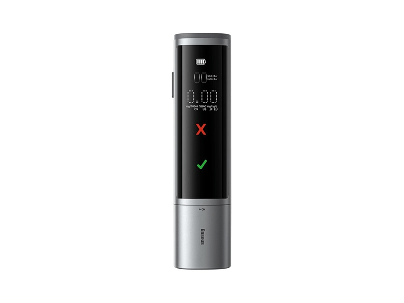Baseus SafeJourney Pro alkoholteszter, szürke (CRCX060014)