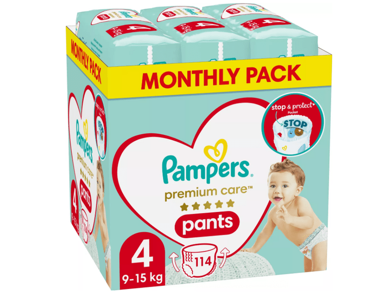 Pampers Premium Care nadrágpelenka, S4, 114 db
