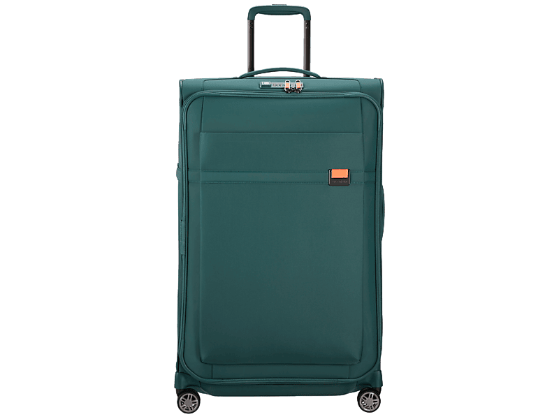 Samsonite Airea Spinner Bővíthető bőrönd, 78 cm, kék-narancs (133626-A481)