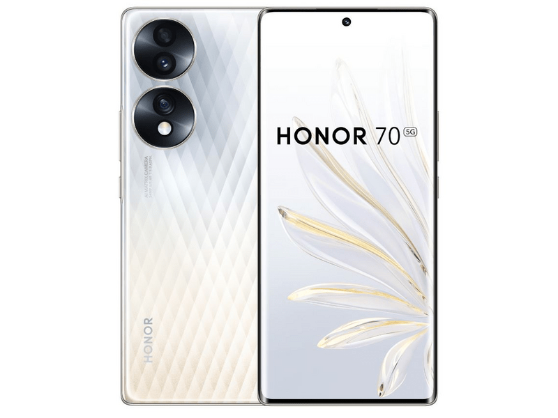 HONOR 70 5G 8/256GB Okostelefon, Kristályezüst