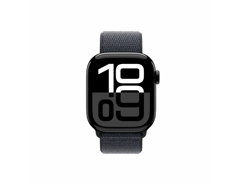 Apple Watch Series 10 GPS 42 mm kozmoszfekete alumíniumtok, tinta sportpánt (MWWG3QH/A)