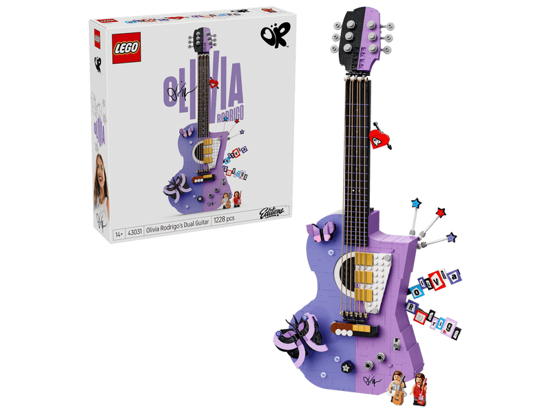 LEGO® Editions Olivia Rodrigo kettős stílusú gitárja (43031)