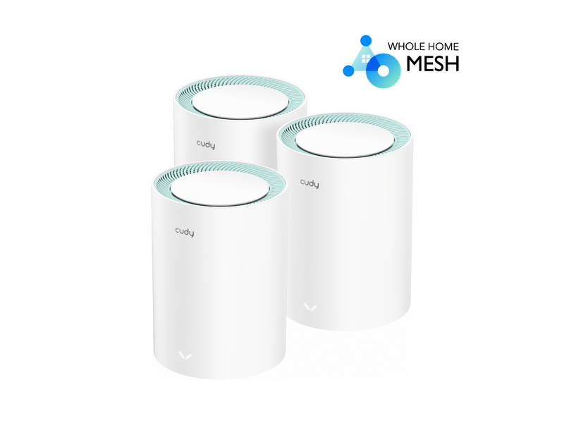 Cudy M1300 3-Pack AC1200 Whole Home Wi-Fi Mesh rendszer