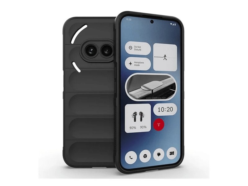 Gigapack Nothing Phone (2a)/Plus Szilikon tok, fekete (156290)