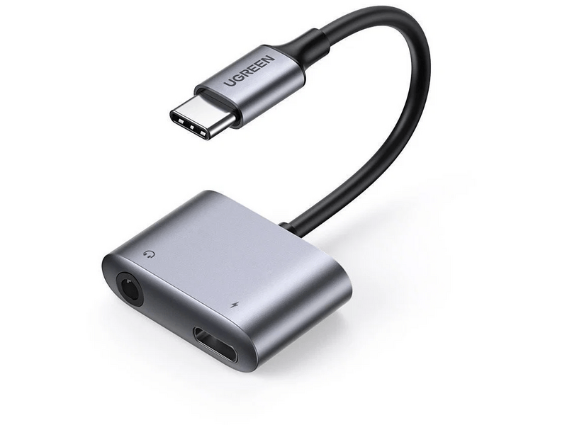 Ugreen CM231 Audio adapter és töltő elosztó, 10 cm