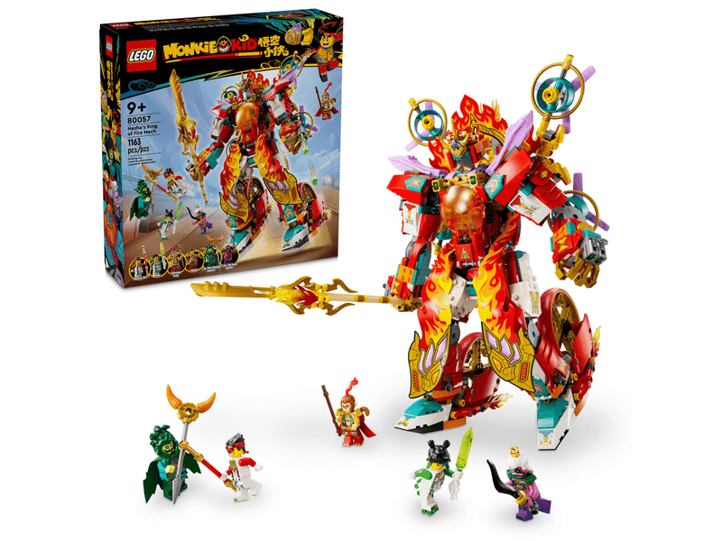 LEGO® Monkie Kid™ Nezha Tűzgyűrű robotja (80057)