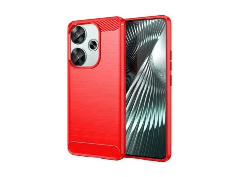 Gigapack Poco F6 Szilikon tok, piros (158647)