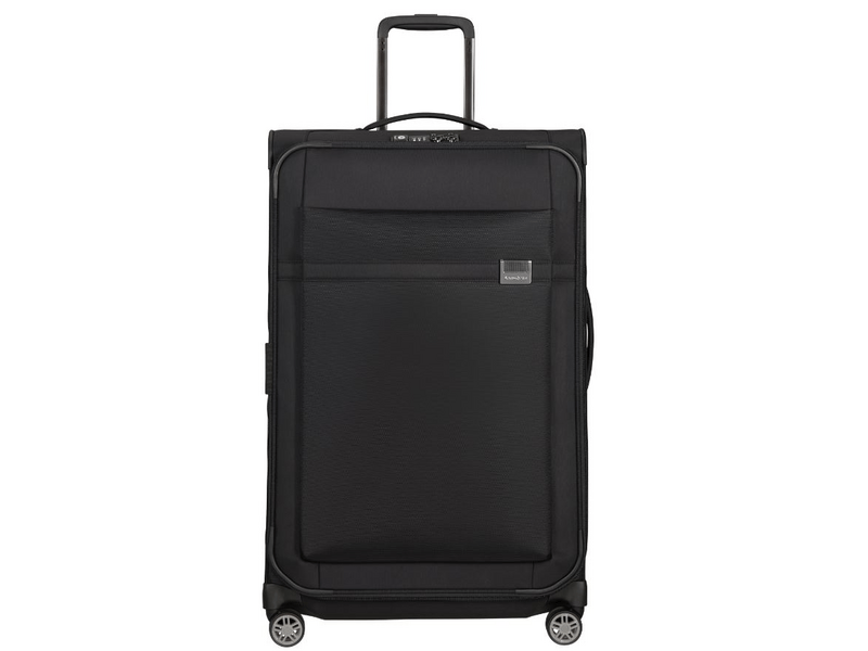 Samsonite Airea Spinner Bővíthető bőrönd, 78 cm, fekete (133626-1041)