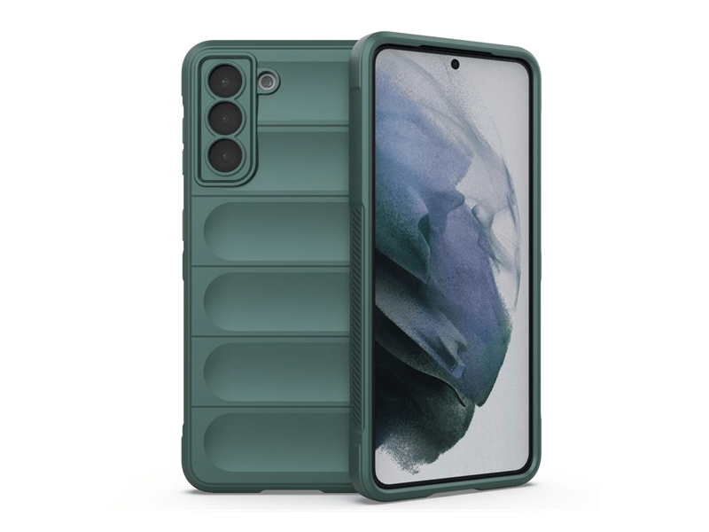 Gigapack Samsung Galaxy S21 5G Szilikon tok, sötétzöld (134417)