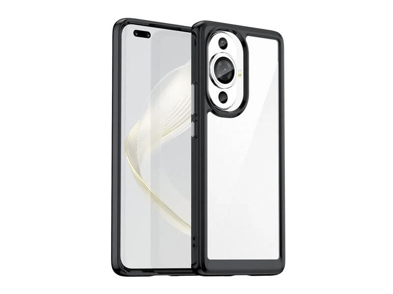 Gigapack Huawei Nova 11 Pro Szilikon tok, átlátszó/fekete (GP-146841)