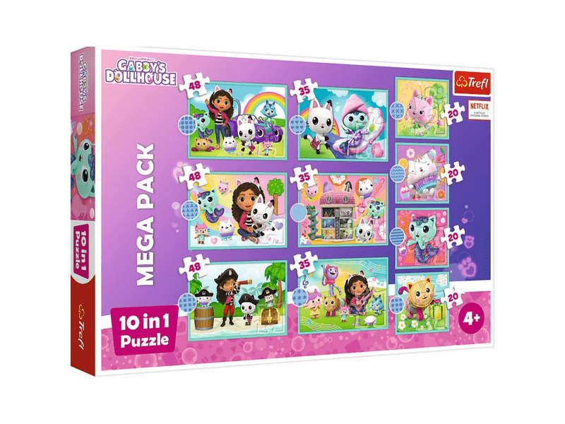 Gabby babaháza 10in1 puzzle (96003)