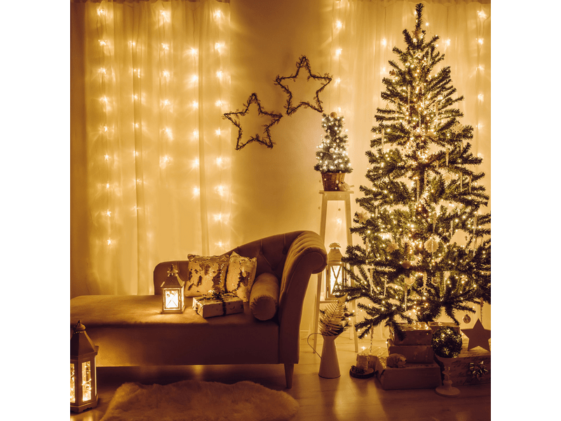 Family 58901A LED fényfüggöny, 4 m, melegfehér